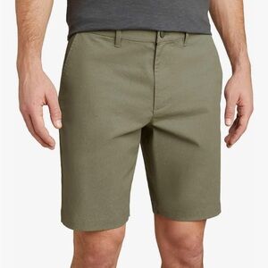 English Laundry men’s green cotton blend casual performance stretch shorts 33